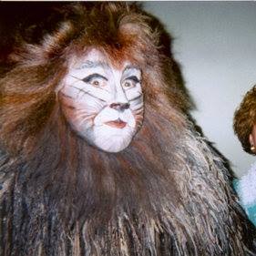 Stephen in makeup for Cats